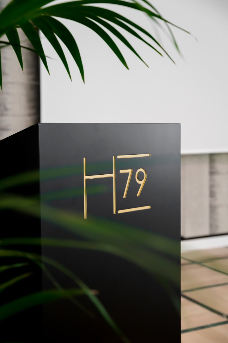 The Habita79 sign