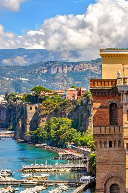 Sorrento above the sea